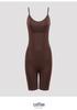 Plus Size Adjustable Waist Trainer Bodysuit with Open Crotch Leggings