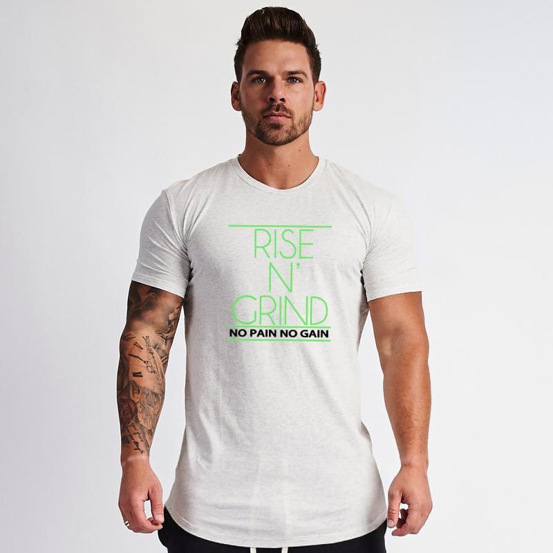 Do The Work New Brand Cotton Men Summer Gym Sports Bodybuilding and Fitness Printed O-neck Slim Fit Tee Shirt Homme