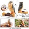 Oenux Forest Bird Animals Wild Ostrich Magpie Owl Crow Flamingos Figurines Action Figure PVC Garden Decoration Miniature Kid Toy