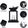 Solar Lantern Hanging Garden Light With LED String Lights Outdoor Candle Lantern Light Waterproof For Christmas Party Decoration