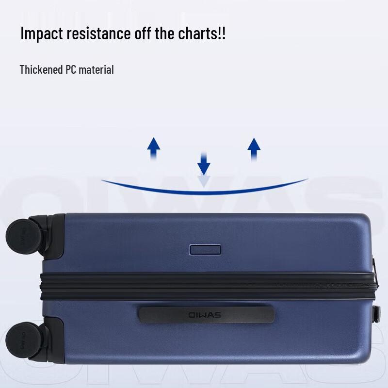 Aiwashi Frosted Diagonal Hardshell Luggage 24 inches