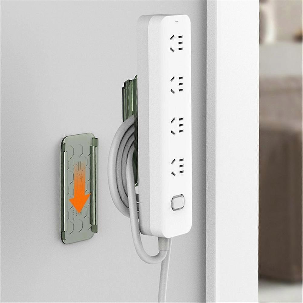 Plug Storage Holder, Socket Fixer, Cable Management Punch Free Surge Protector