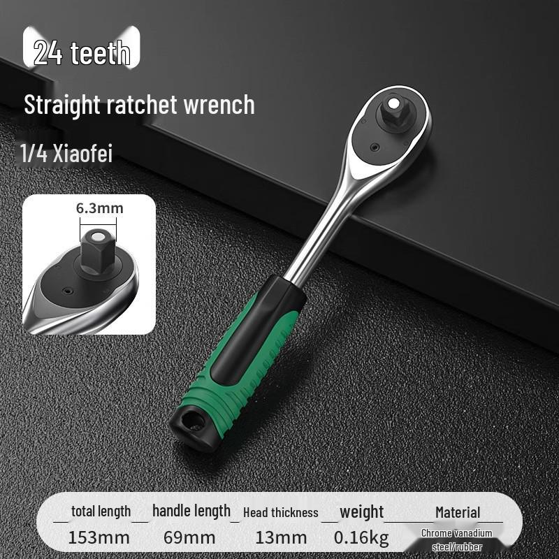 Gantuo 13mm Reversible Ratchet Wrench Set - Dual Open & Box End for Auto Repair