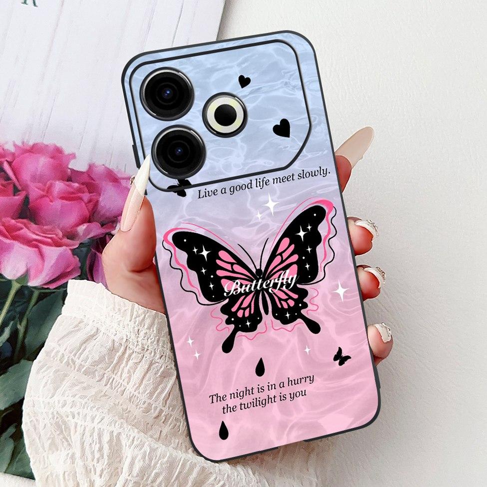 For Tecno Pova 6 Neo 4G Case Cover Luxury Butterfly Love Fashion Flowers Cool Lion Painted Phone Case For Techno Pova 6 Neo 4G