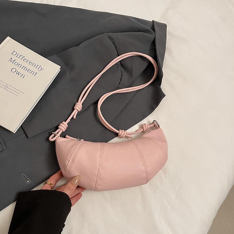 French niche bag women's 2025 new high-end shoulder messenger bag popular spring and summer versatile dumpling croissant