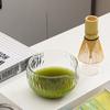 5Pcs Matcha Making Set for Beginners Bamboo Matcha Whisk with Glass Bowl Holder Japanese Tea Ceremony with Powder Sifter Scoop