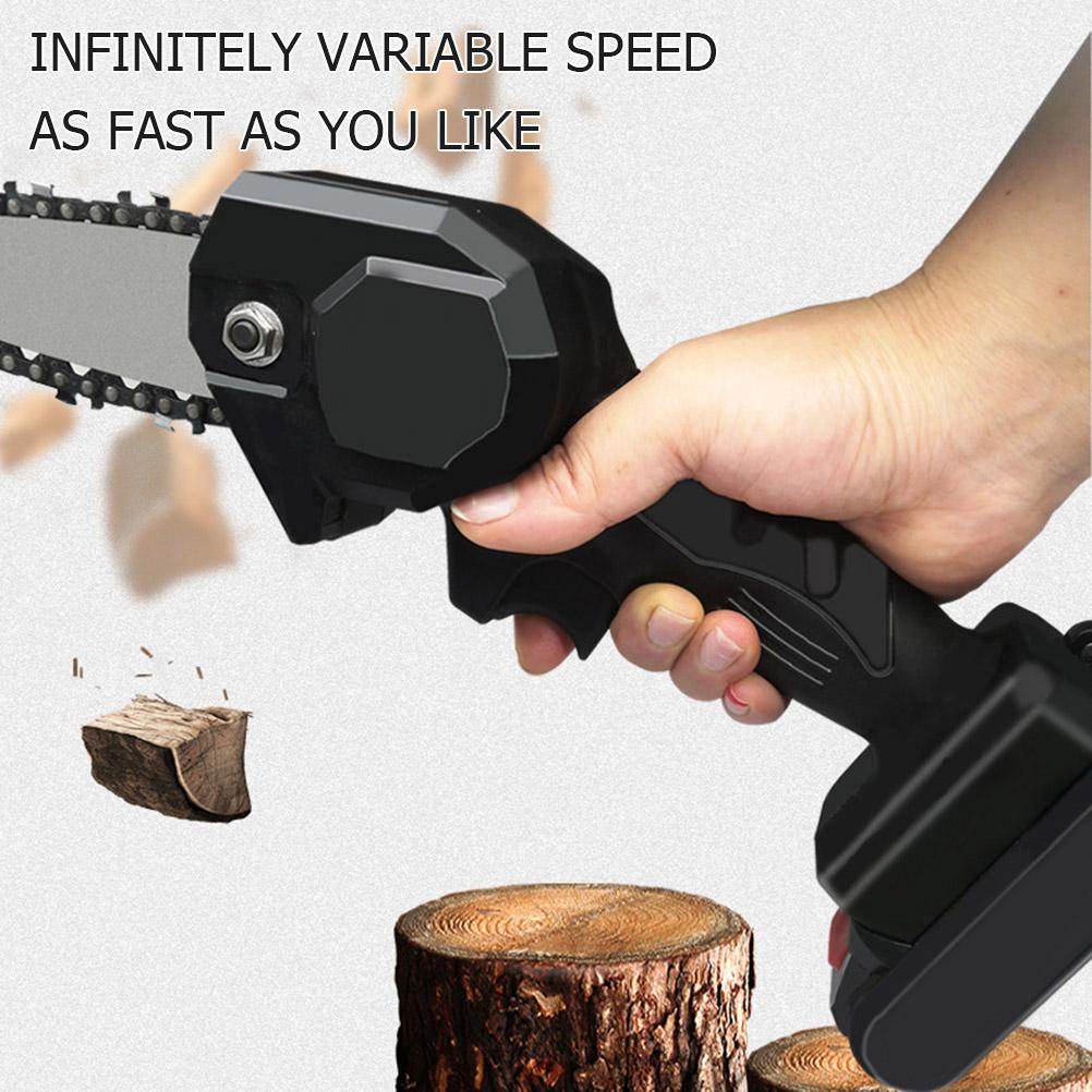 Cordless Electric Chainsaw Battery Powered Small Electric Chainsaw for Tree Branch Wood Cutting