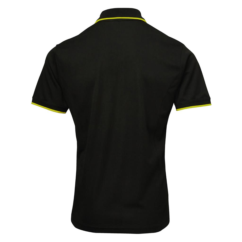 Premier Mens Contrast Coolchecker Polo Shirt