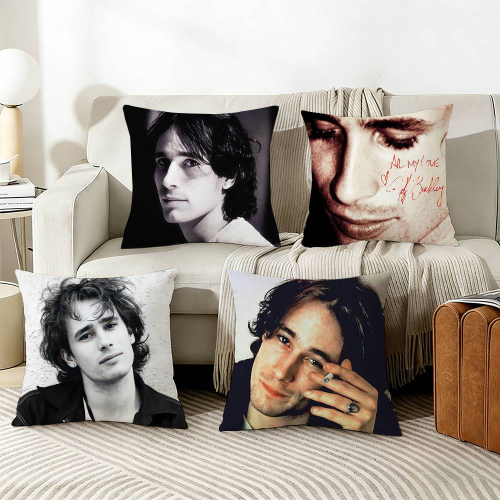 Funda de almohada JJeff BBuckley Funda de cojín para sofá de sala de estar Adecuada para decoración de hogar, dormitorio, habitación