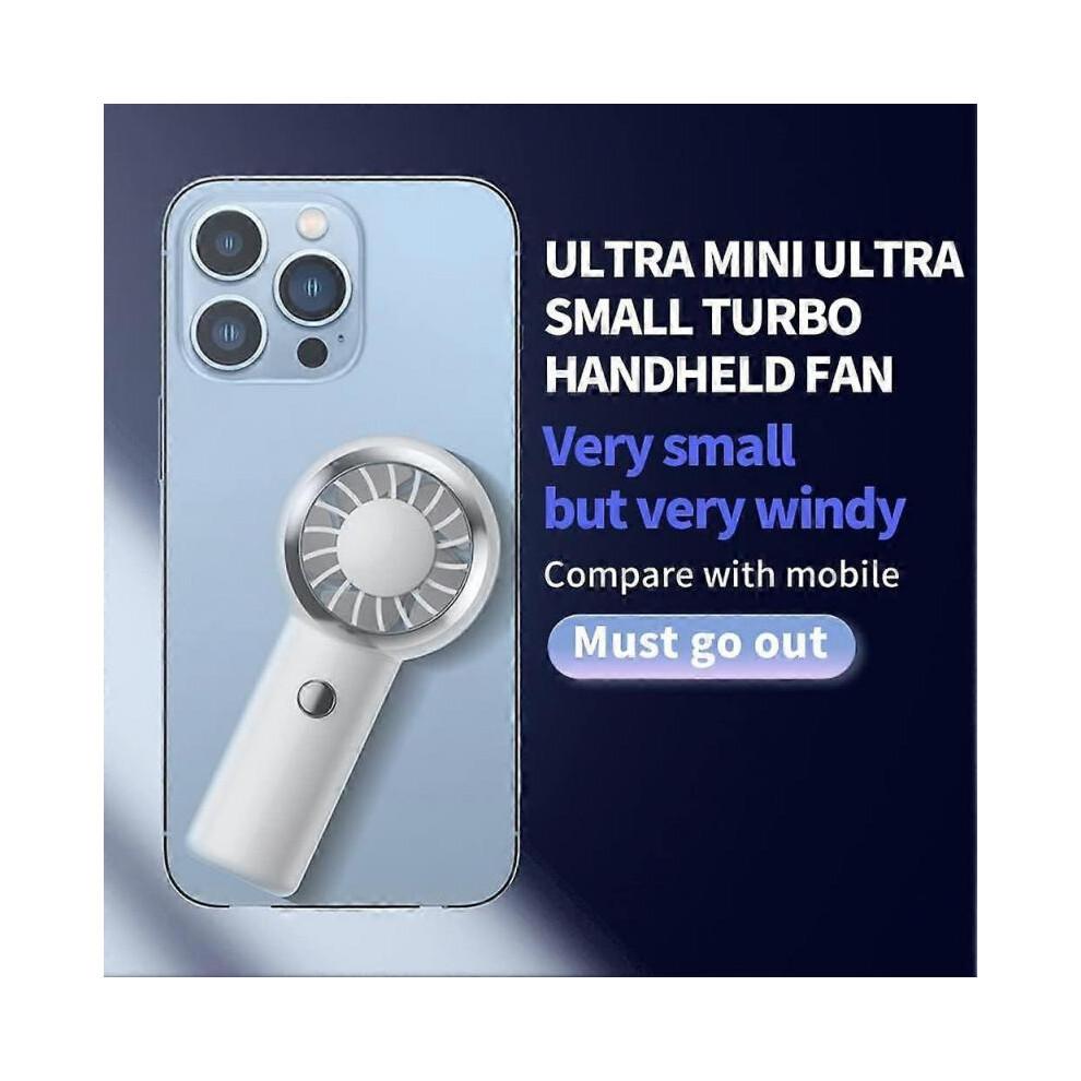 Mini Handheld Fan Rechargeable, Portable Personal Pocket Fan, 500mah USB Cooling Fan with 3 Speed Settings