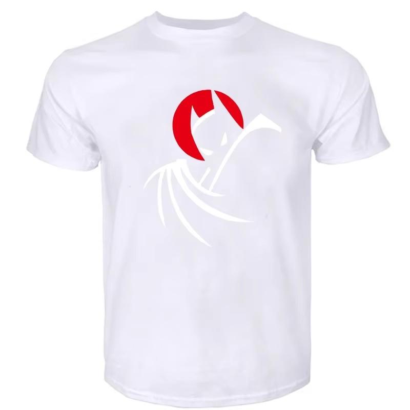 Bat Animated Series T-Shirt Anime Clothes Men Women Clothes Cotton Crew Neck Tshirt Short Sleeve Breathable Material No Stuffiness in Hot Summer