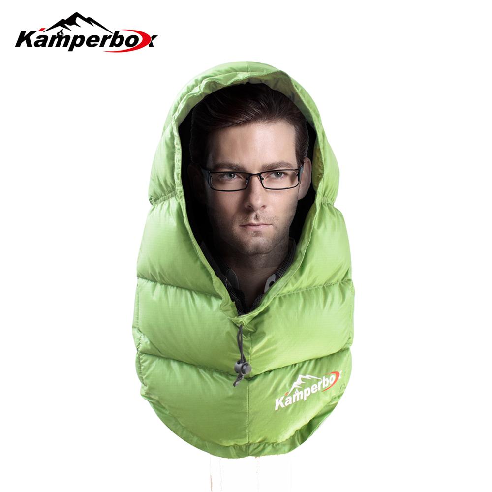 Kamperbox Winter Hat for Men Down Balacava Hiking Beanie for Ultralight Sleeping Bag Men s Winter Hat Hat Green