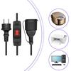 4.8mm To 4.8mm Power Cord Extension Cord With Protective Cover Male Plug To Female Socket Electric Wire For Electronic