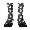 Unisex Breathable Mid-Calf Socks Halloween Patterned Comfortable Stretch Crew Socks Suitable for Daily Wear and Seasonal Use