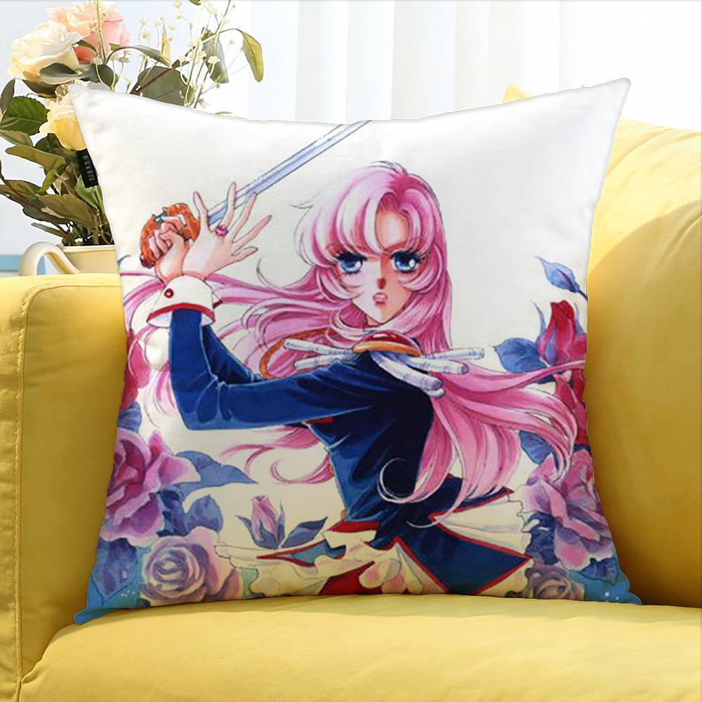 Anime Revolutionary Girl Utena Various Sizes Square Pillow Case For Car Home Bedchamber Decor
