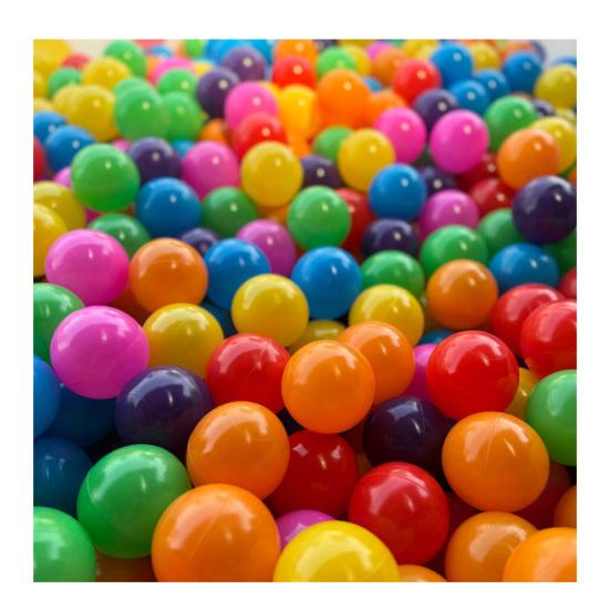100Pcs Ocean Ball Pit Balls for Toddlers Thicken Crush Proof BPA Free Summer