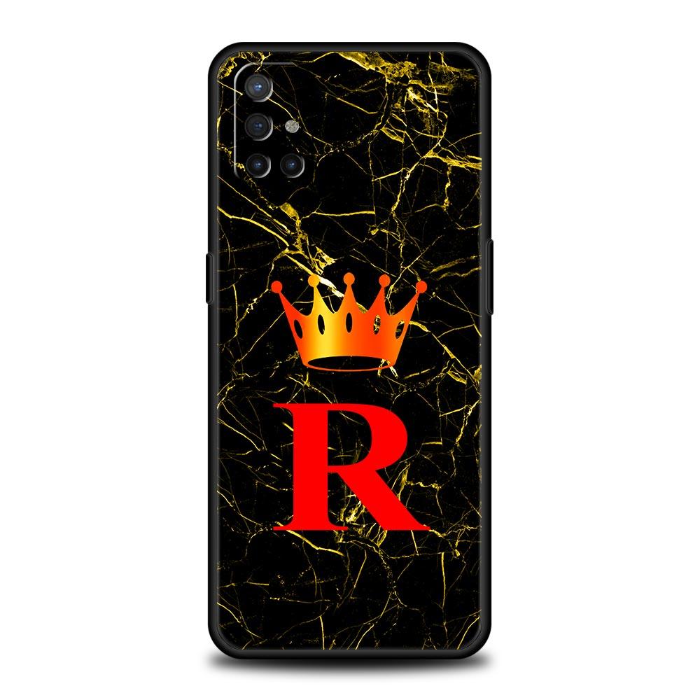 Phone Case For Oneplus 13R 13 12 10T 11 R10 Nord N100 N200 N10 9 9R CE 2 3 Z Pro Lite 5G Soft TPU Cover Marble Letter Fundas Bag