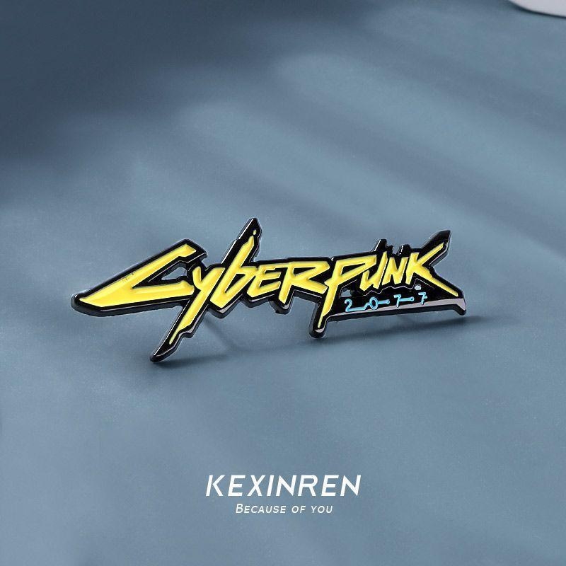 Broche Periférico Cyberpunk 2077 Personalidade Criativa Acessórios de Mochila Emblema Punk Periférico Presentes
