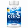 Coconut Oil-Based, Vitamin D3 & K2 Complex Capsules, Daily Support, Dietary Supplement