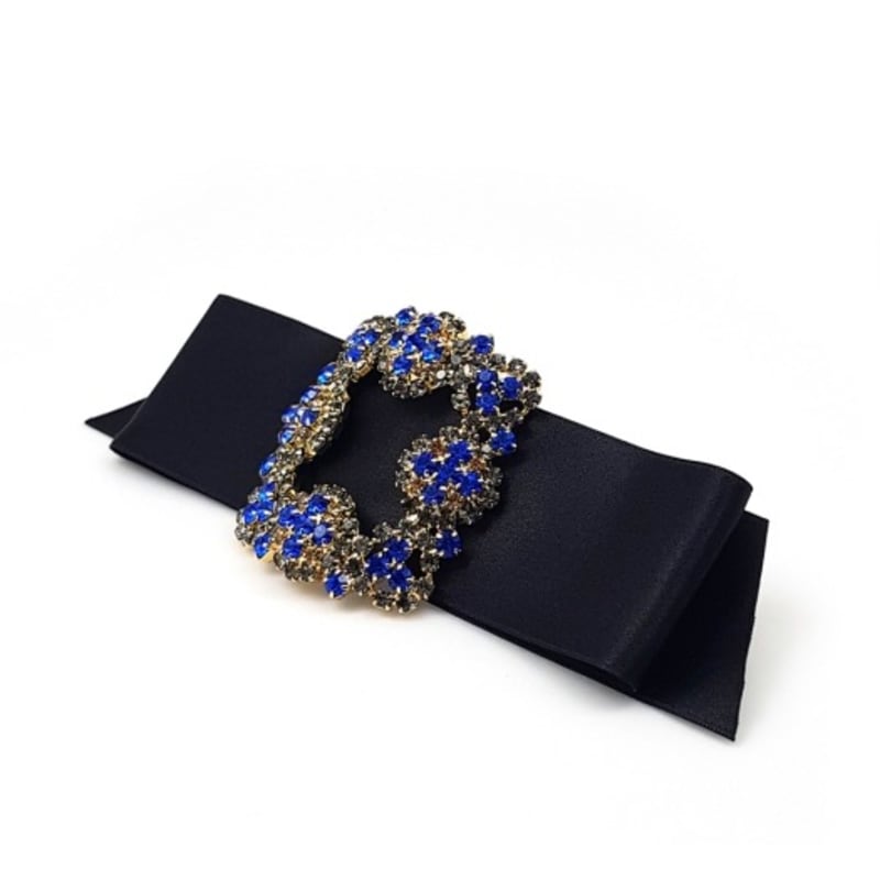 

РАКОХА Антуанетта блестящая заколка для волос_черная black