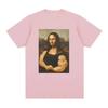 Fun Famous Paintings Printed Fashionable Womens Casual Fashion Top Summer Street Daily Womens Versatile Tshirt