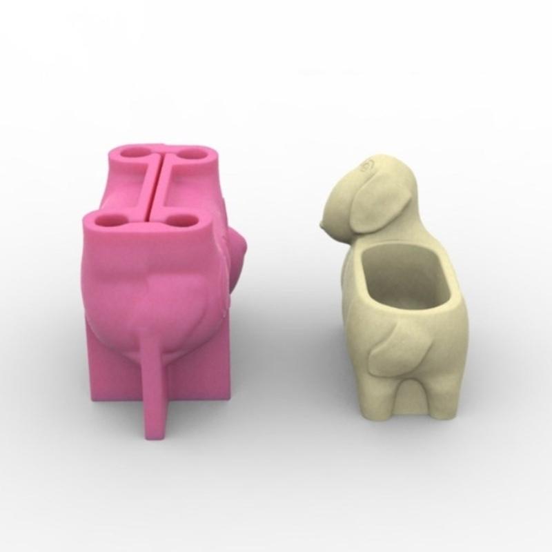 Sukkulenten Pflanzer Formen Vase Formen Dackel Hund Form Blumentopf Formen Epoxy Harz Form Stift Lagerung Halter Formen