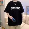 Heavy Short-Sleeved T-Shirt Men'S Summer Trendy Brand Trend Loose Men'S Clothes American Large-Size Student T-Shirt