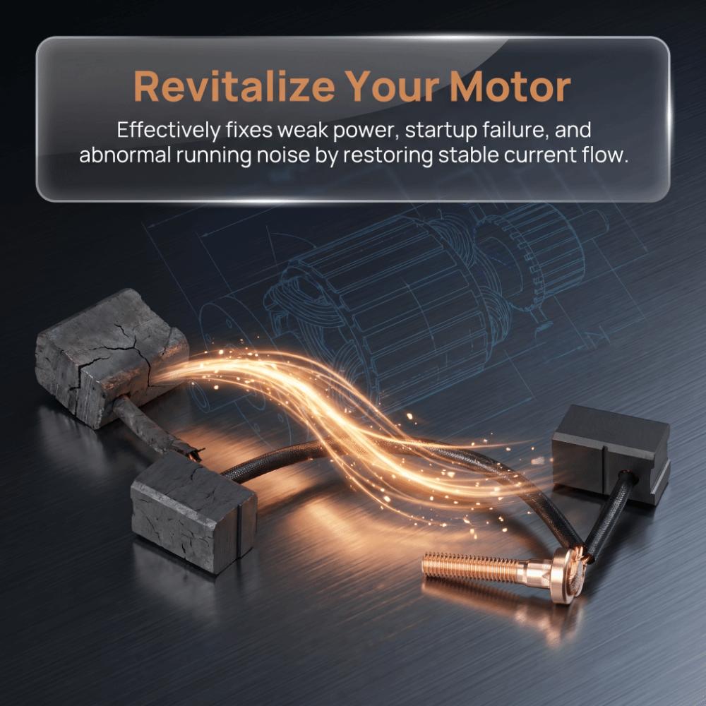 2Pcs High Performance Motor Brush Set Good Conductivity Cart Motor Brushes Cart Accessories