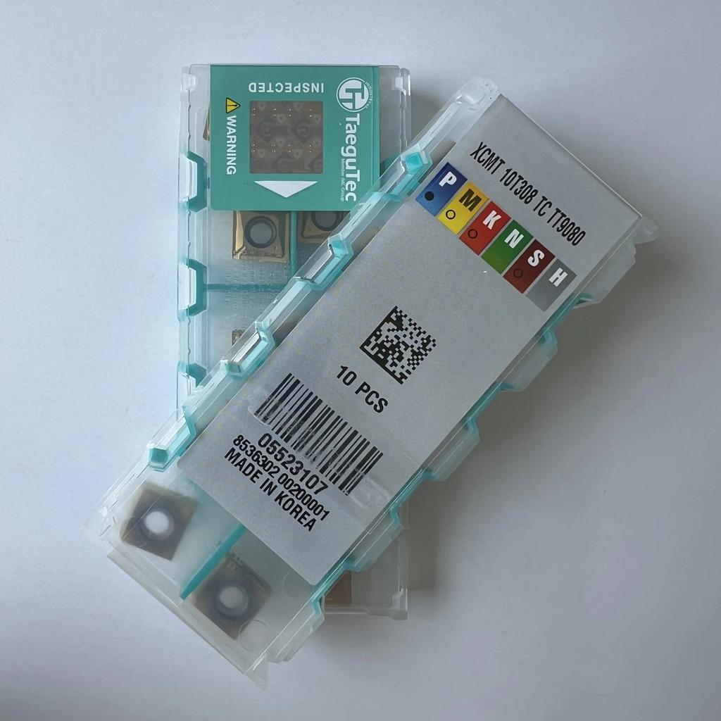 TaeguTec / XCMT10T308TC TT9080 / Carbide Blade 10 Pcs