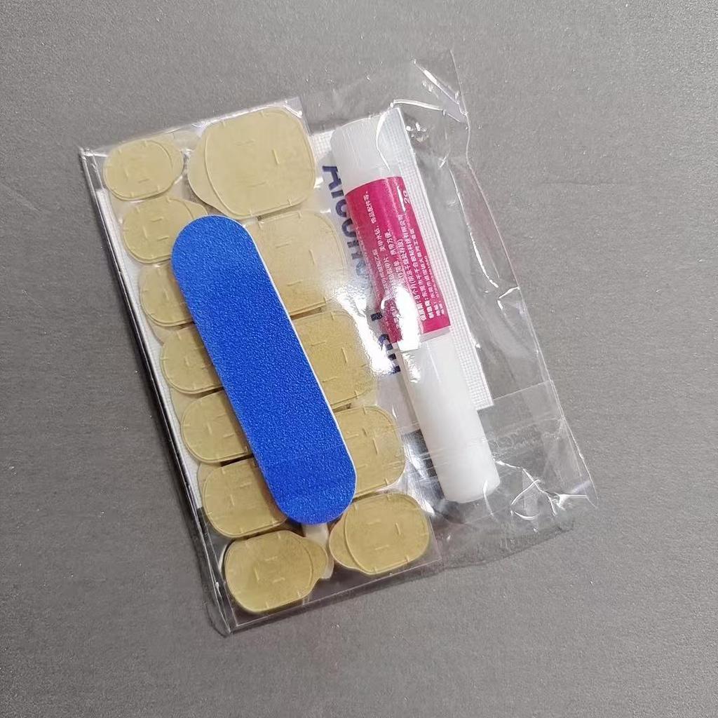 Wearable Nail Toolkit: Jelly Stickers with Double-Sided Nail File & Remover Stick (Including Cleaning Cotton).