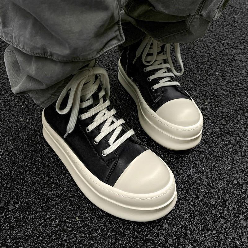 College style American platform soles heightening classic Martin boots high street board shoes couple high top big head locomotive boots