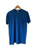 Vintage 50/50 Blank Blue Pocket T Shirt Men’s Large USA Single Stitch