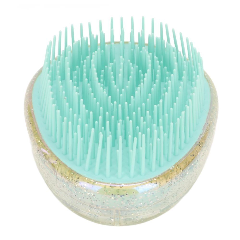 Soft Scalp Massage Brush Wet and Dry Use Hair Massage Brush Egg Shape Hair Brush  Home Use