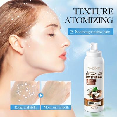 SADOER Coconut Oil Moisturizing&Moisturizing Spray Coconut Oil Hydrating Spray Hydrating Toner Spray