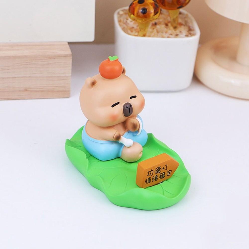Desk Decor Capybara Phone Holder Figure Model Capybara Cell Phone Bracket  Small Gifts