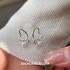 Su Chuang S925 Sterling Silver Irregular Heart Pearl Stud Earrings - Elegant High-End Ear Ornaments for Women