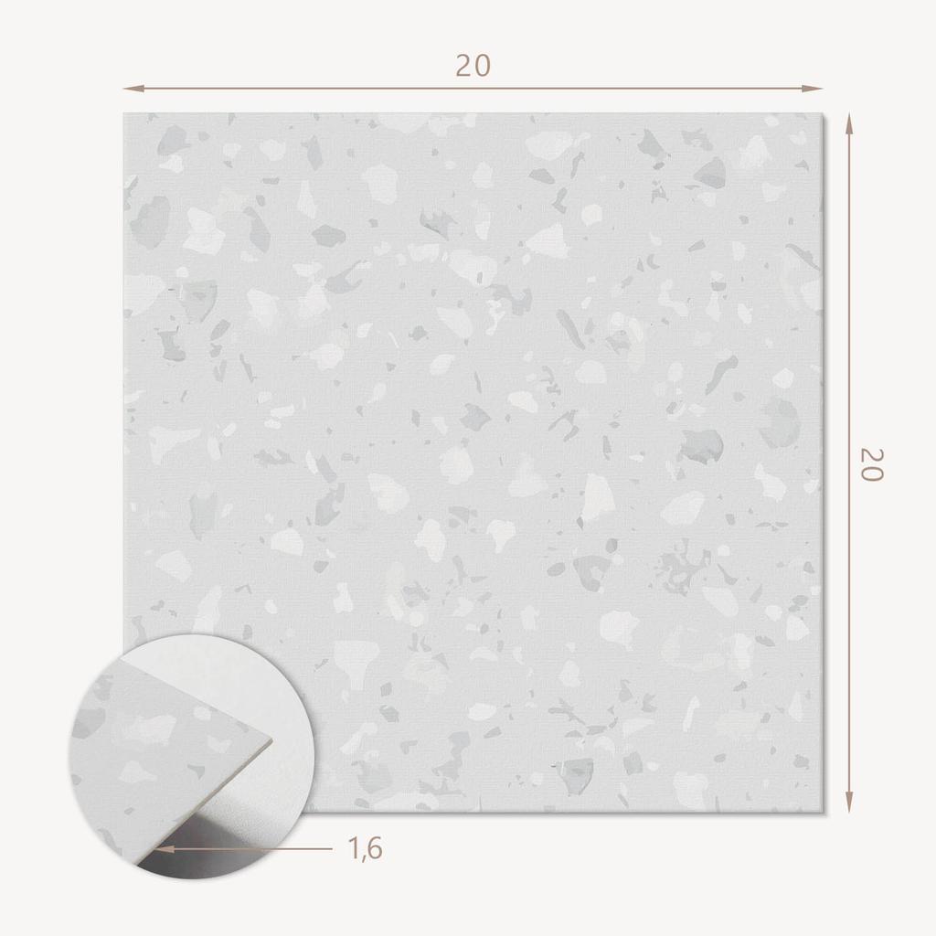 Ścienne Kafelki Pcv Samoprzylepne Abstrakcyjny Wzór Terrazzo 20X20X20 Cm