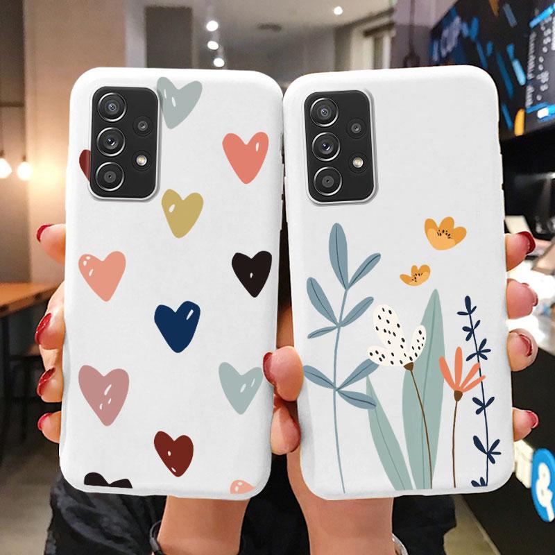Soft Case For Samsung Galaxy A73 5G Phone Cover Cute Flowers Butterfly Fundas TPU Coque For Samsung A73 A 73 5G Bumper Cases