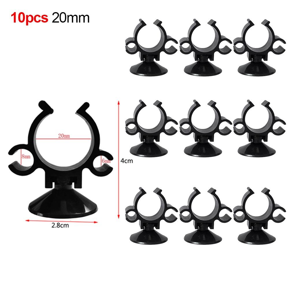 10Pcs ABS Plastic Rubber Fish Tank Sucker Clip Oxygen Tube Clip  for Power Cord Filter Wire