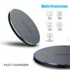 Ultra-Thin Fast Wireless Charger Pad for Samsung Galaxy S24 S23 S22 iPhone 15 14 13 Pro Max Wireless Induction Charging Station