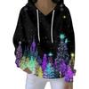 Women's Fashion Casual Hooded Loose Printed Long Sleeve Sweatshirt