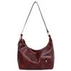 Large-capacity Retro Bag Women's Spring New Versatile Foreign Style Niche Trendy Texture Oily Leather Shoulder Messenger Bag