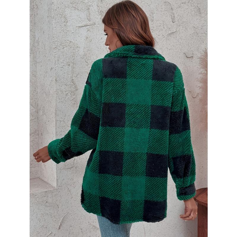 Elegant Directional Fluffy Winter Jacket