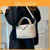 Casual Nylon Tote Bag With Detailing And Adjustable Shoulder Strap For Women