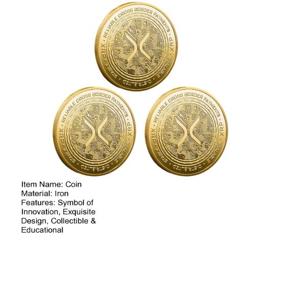XRP Coin Hatıra Parası Finansal İnovasyonun Sembolü XRP Ethereum Coin Önde Gelen Dijital Coinleri Vurgulayan Meraklılar İçin Hediye Eğitici