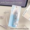 360 Degree Rotating Correction Tape Press Type Refillable White Out Correction Pen Style Replaceable Core Student Corrector