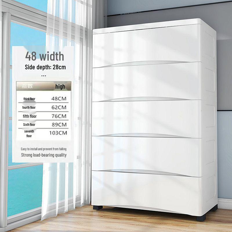Five-Drawer Plastic Storage Cabinet & Organizer