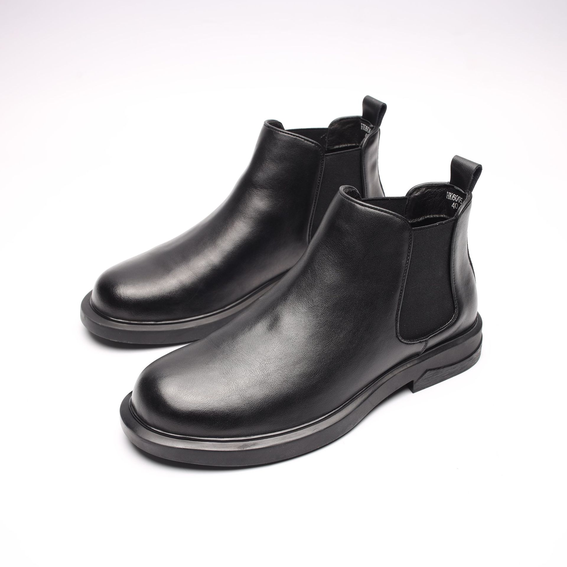 

Ботинки челси мужские кожаные нескользящие зимние бархатные черные ботинки из коровьей кожи ботинки Martin средние ботинки на мягкой подошве короткие ботинки на толстой подошве 44