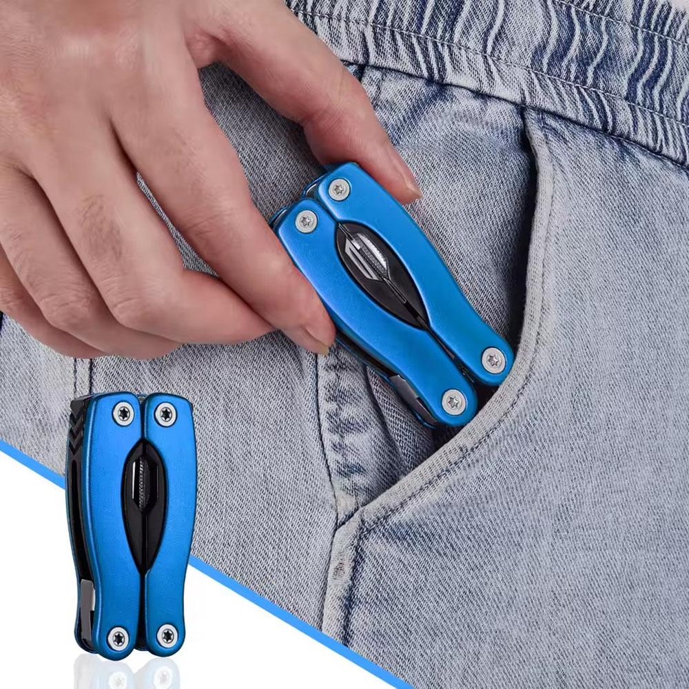 Přenosné kapesní víceúčelové kleště, odizolovací nástroj, skládací nůž, multi-tool pro venkovní kempování, skládací multifunkční ruční nářadí