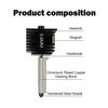 for Bambu Lab A1 Mini /A1 Hotend Kit with 0.2/0.4/0.6/0.8mm Hardened Steel Nozzle For A1 Replace Hotend Kit For Bambu A1 A2L